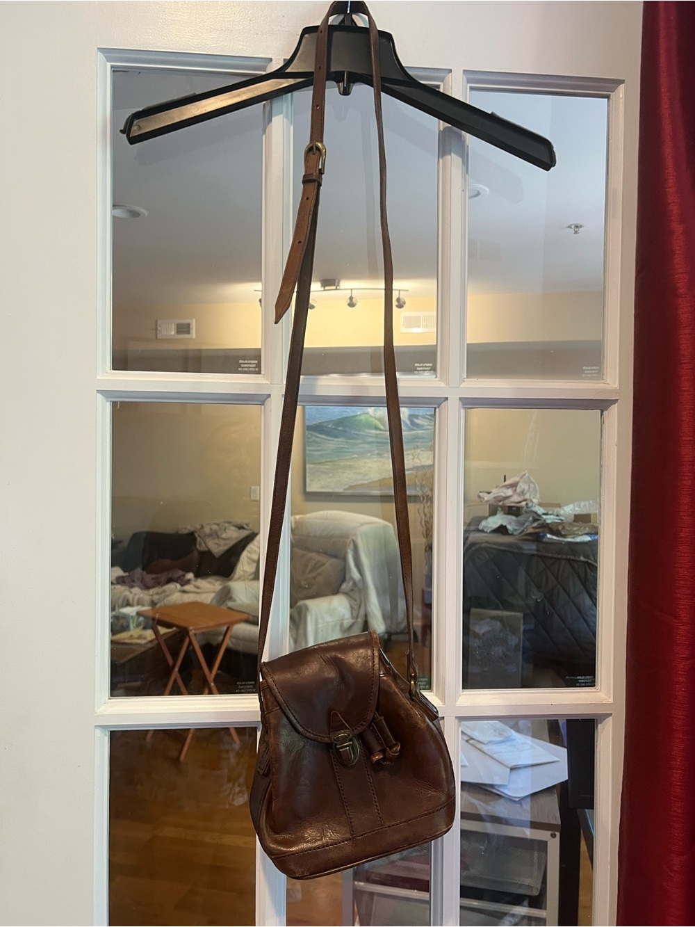Bosboom brown Leather Crossbody Bag - Unbranded